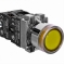 Кнопка управления NP2-BW1561 выступающая, желтая, 1НО, AC/DC230В (LED), IP40 (R)