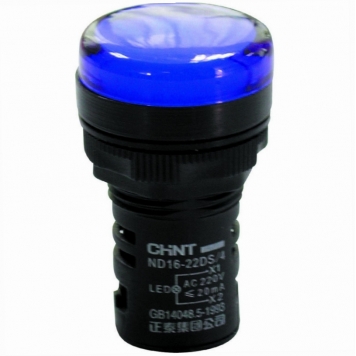 Индикатор ND16-22DS/4 синий АС230В (R)