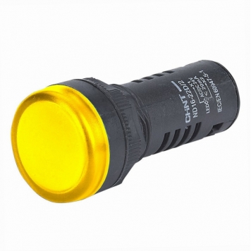 Индикатор ND16-22D/4C желтый, встр. конденсатор, IP65 АС380В (R)