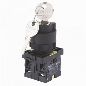 Переключатель NP2-EG21, 2 положения фиксацией, 1НО, IP40 (R)