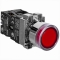 Кнопка управления NP2-BW3462 плоская, красная, 1НЗ, AC/DC230В (LED), IP40 (R)