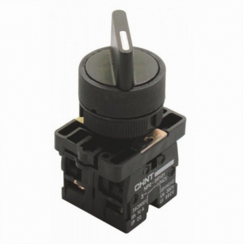 Переключатель NP2-ED24, 2 положения фиксацией, 2НЗ, IP40 (R)
