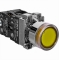 Кнопка управления NP2-BW3561 плоская, желтая, 1НО, AC/DC230В(LED), IP40 (R)