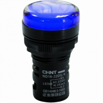 Индикатор ND16-22DS/2 синий AC/DC24В (R)