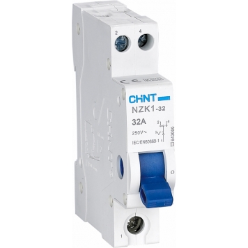 Модульный переключатель NZK1-32 1P 32А 3 положения (R)