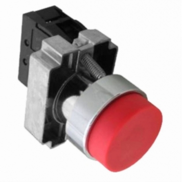 Кнопка управления NP2-BL42 без подсветки, красная, 1НЗ, IP40 (R)