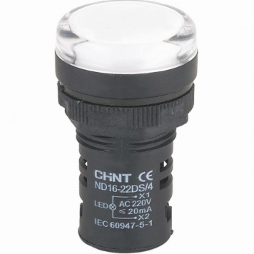Индикатор ND16-22DS/4 белый АС110В (R)