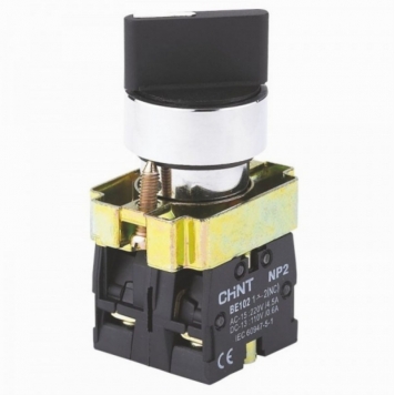 Переключатель NP2-BD35, 3 положения фиксацией, 1НО+1НЗ, IP40 (R)