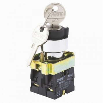Переключатель NP2-BG25, 2 положения фиксацией, 1НО+1НЗ, IP40 (R)