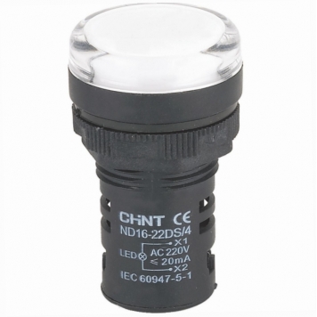Индикатор ND16-22DS/4 белый АС 400В (R)