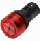 Сигнализатор звуковой ND16-22F Φ22 мм красный АС220В (R)