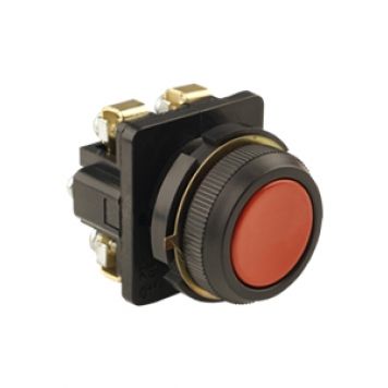 КЕ-011 У3 исп.2, красный, 1з+1р, цилиндр, IP40,10А, 660В, выключатель кнопочный  (ЭТ)