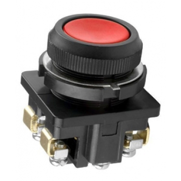 КЕ-011 У3 исп.1, красный, 2з, цилиндр, IP40, 10А ,660В, выключатель кнопочный  (ЭТ)