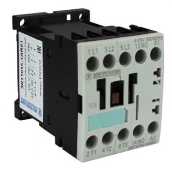 3RT1015-1AR01, 3-пол., 7А, AC-3, 3кВт/400V, 1НО, 415V АС, 50/60Гц, типоразмер S00, винтовые клеммы, IP20, контактор электромагнитный (ЭТ)