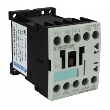 3RT1016-1AP01, 3-пол., 9A, AC-3, 4кВт/400V, 1НO, 230V AC, 50Гц, типоразмер S00, винтовые клеммы, IP20, контактор электромагнитный (ЭТ)