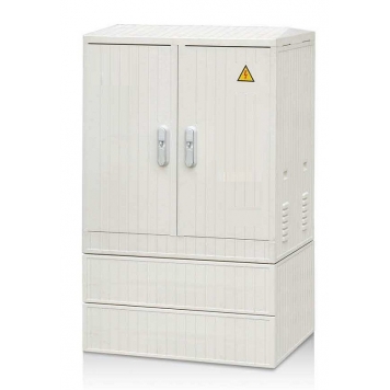 Корпус электрического шкафа из стеклонаполненного полиэстера 1420.800.650 (ВхШхГ) IP54 c цоколем 2