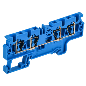 ARMAFIX Клемма пруж. CX4-4 BU 4мм2 4-конт. синяя IEK