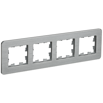 BRITE Рамка 4-мест. РУ-4-1-Бр металл алюм. RE AL IEK