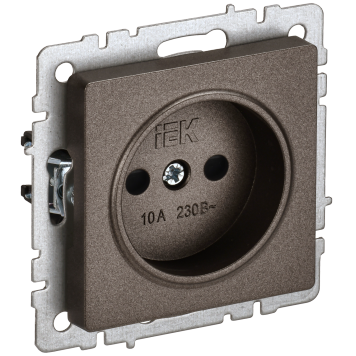 BRITE Роз. без з/к с з/ш 10А РСш10-2-БрТБ бр. IEK