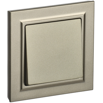 BRITE Выключ. 1-кл. 10А в сб. ВСР10-1-0-БрШ шамп. IEK