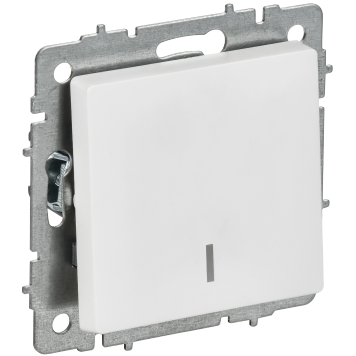 BRITE Выключ. 1-кл. прох. с инд. 10А ВС10-1-7-БрАБ а/б IEK