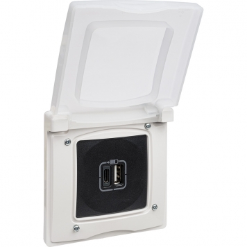 ETIKA Рамка 1-мест. кр. IP44 бел.