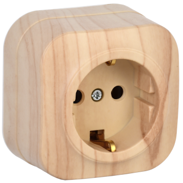 GLORY Роз. с з/к без з/ш о/у 16А РС20-3-ХС сосна IEK