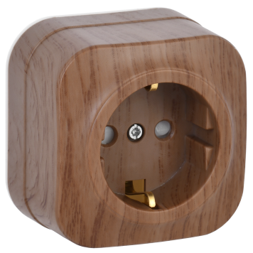 GLORY Роз. с з/к/ш о/у 16А РСш20-3-ХД дуб IEK