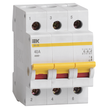 KARAT Выключатель нагрузки (мини-рубильник) ВН-32 3P 40А IEK
