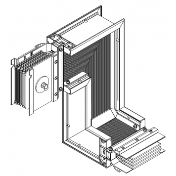 Секция Z вниз лев. 3200А Cu 3L+N+1/2PE К IP55 тр. IEK