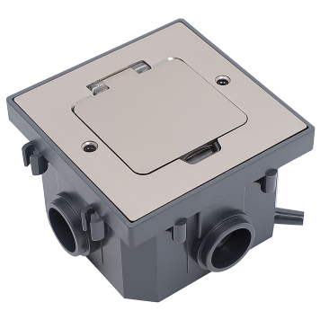 PRIMER Лючок в б/п с коробкой 2 мод. IP44 матов. никель IEK