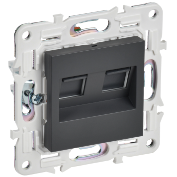 SKANDY Роз. комп. 2-ая RJ45 кат.6 SK-K04T титан IEK