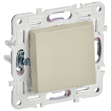 SKANDY Выключ. 1-кл. прох. 10А SK-V02Sa песоч. IEK