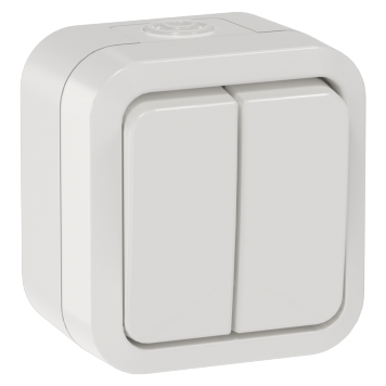 TORS Выключ. двухкл. 10А IP55 TS305 белый IEK