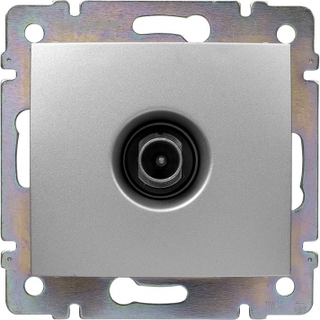 VALENA Розетка TV оконечная алюм.