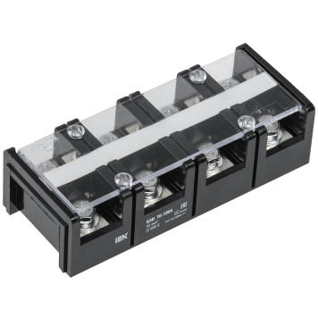 Блок зажимов БЗН ТС-1004 35 мм2 100A 4 пары IEK