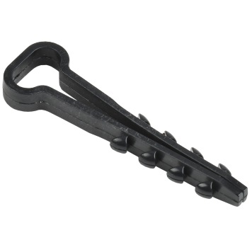 Дюбель хомут 5х8мм нейлон черный (100шт) IEK