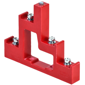 Изолятор ступенчатый ИС4-25/1-15 (4 x М6; 1 x М5) силовой с болтом IEK