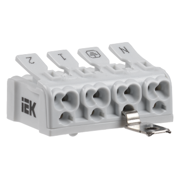 Клемма пружинная соединительная КСПнз4-2L+N+PE IEK