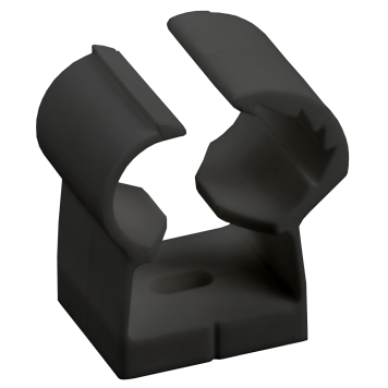 Клипса с фикс. для глад. труб 35-42мм черн. (12шт/упак) IEK