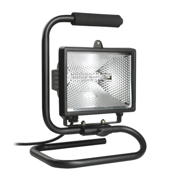 Прожектор ИО500П(переноска) галоген. черный IP54 IEK