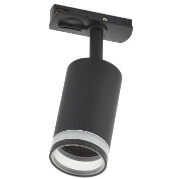 Светильник 4116 декор. трековый поворотный GU10 черный IEK