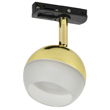 Светильник 4118 декор. трековый поворотный GX53 золото IEK
