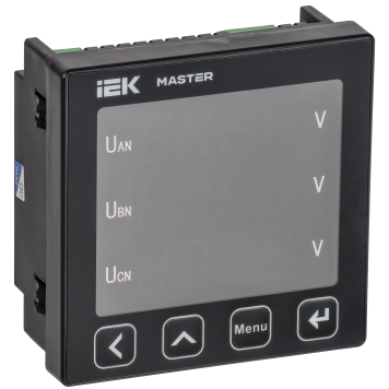 Вольтметр цифр. щит. 3-ф. RS-485 96х96 LED MASTER IEK