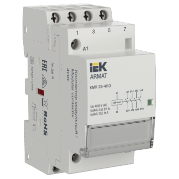 ARMAT Контактор модульный KMR 25А 230В AC 4НО IEK