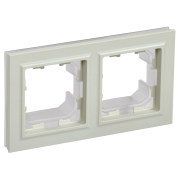 BRITE Рамка 2-мест. IP44 РУ-2-БрКр-44 беж. IEK