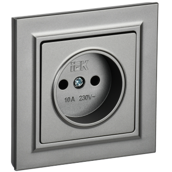 BRITE Роз. без з/к/ш 10А в сб. РСР10-1-0-БрС сталь IEK