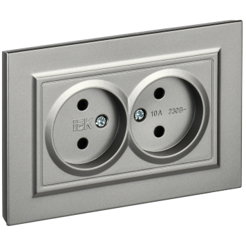 BRITE Роз. 2-я без з/к/ш 10А в сб. РС12-2-БрС сталь IEK