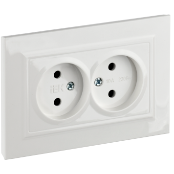 BRITE Роз. 2-я без з/к с з/ш 10А в сб. РСш12-2-БрБ бел. IEK