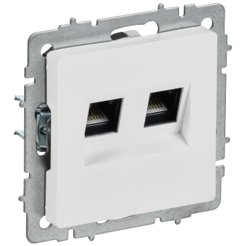 BRITE Роз. комп. 2-ая RJ45 кат.5E РК10-2-БрАБ а/б IEK